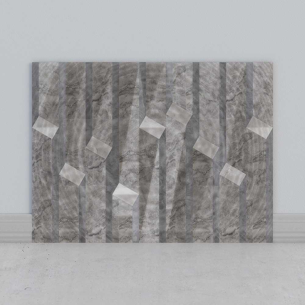 沙发墙3D模型
