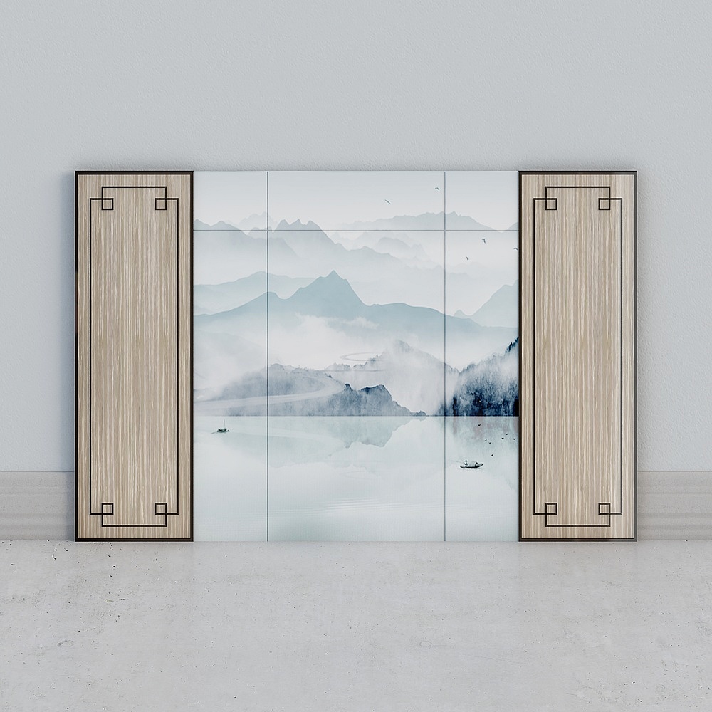 背景墙513D模型