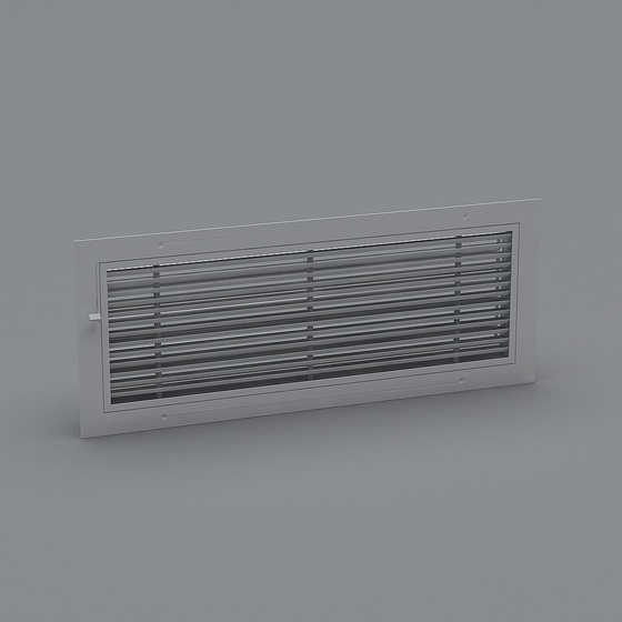 Earth Color Air Conditioner Outlet 3D Model
