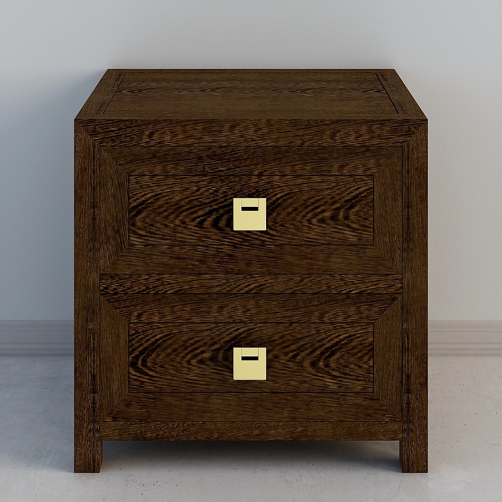 02言谈001号大床床头柜 YTC-001-2