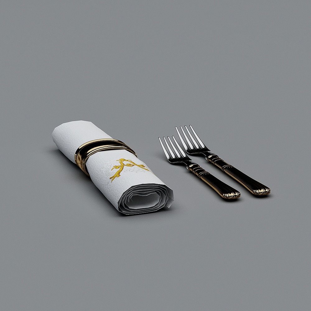 筷子勺子-43D模型