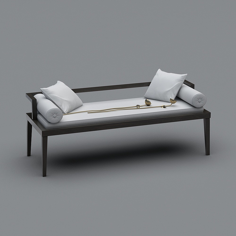 欧雅-静夜思-床尾凳3D模型