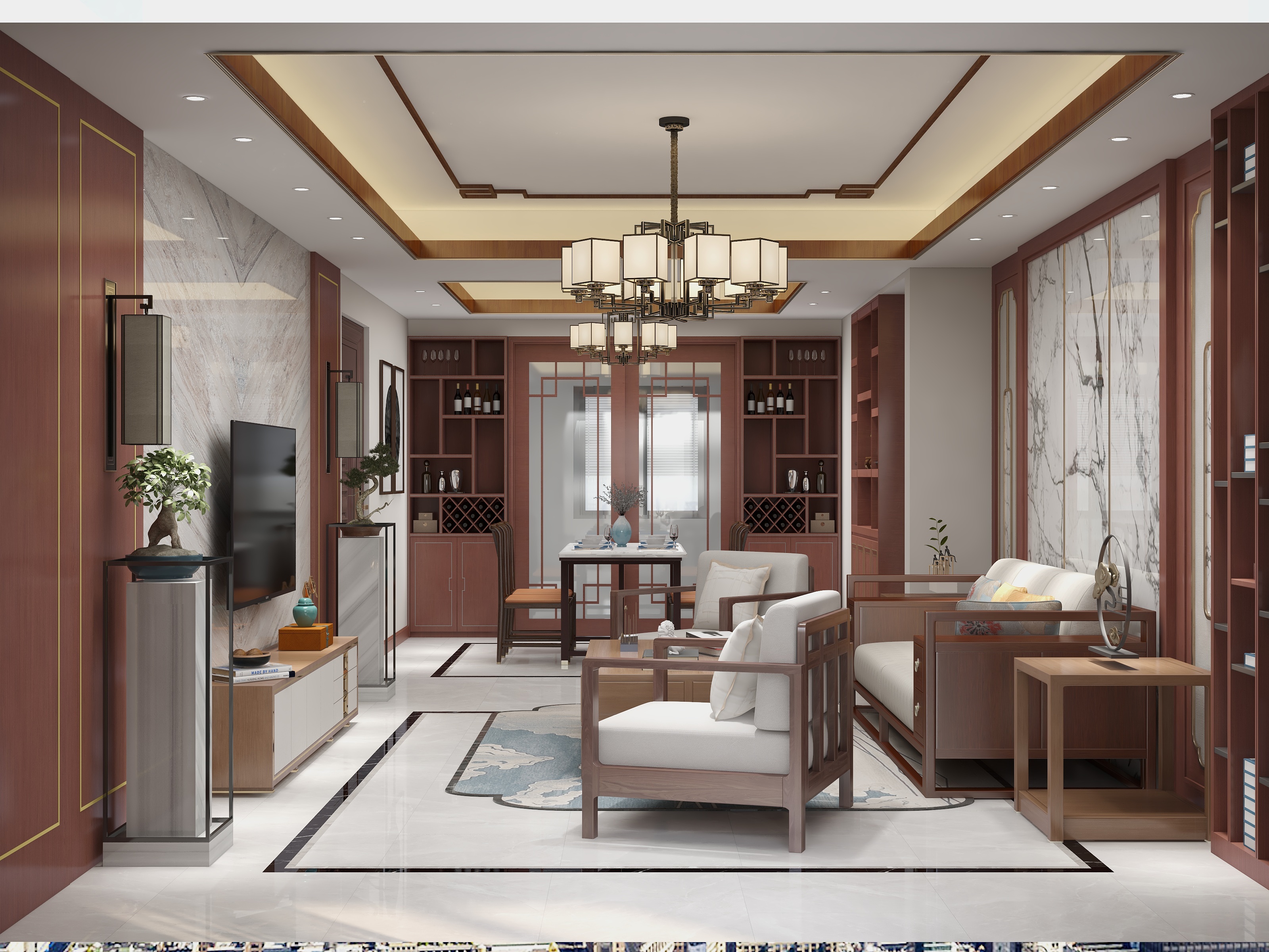 ML-Design-浮来春130平新中式-装修设计方案