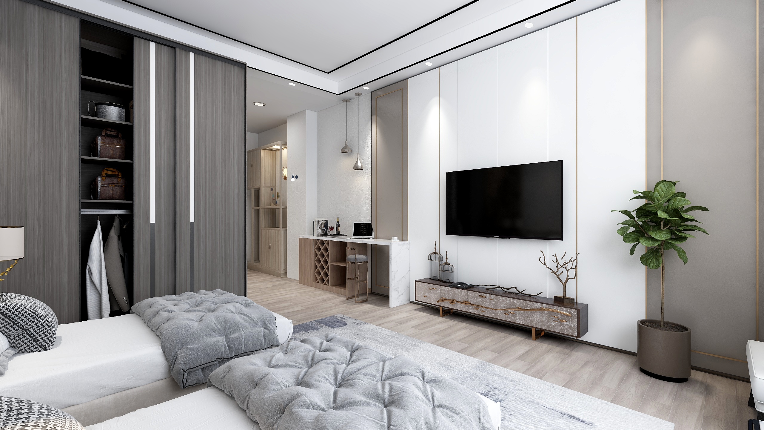 八喜丸子-酒店客房-装修设计方案