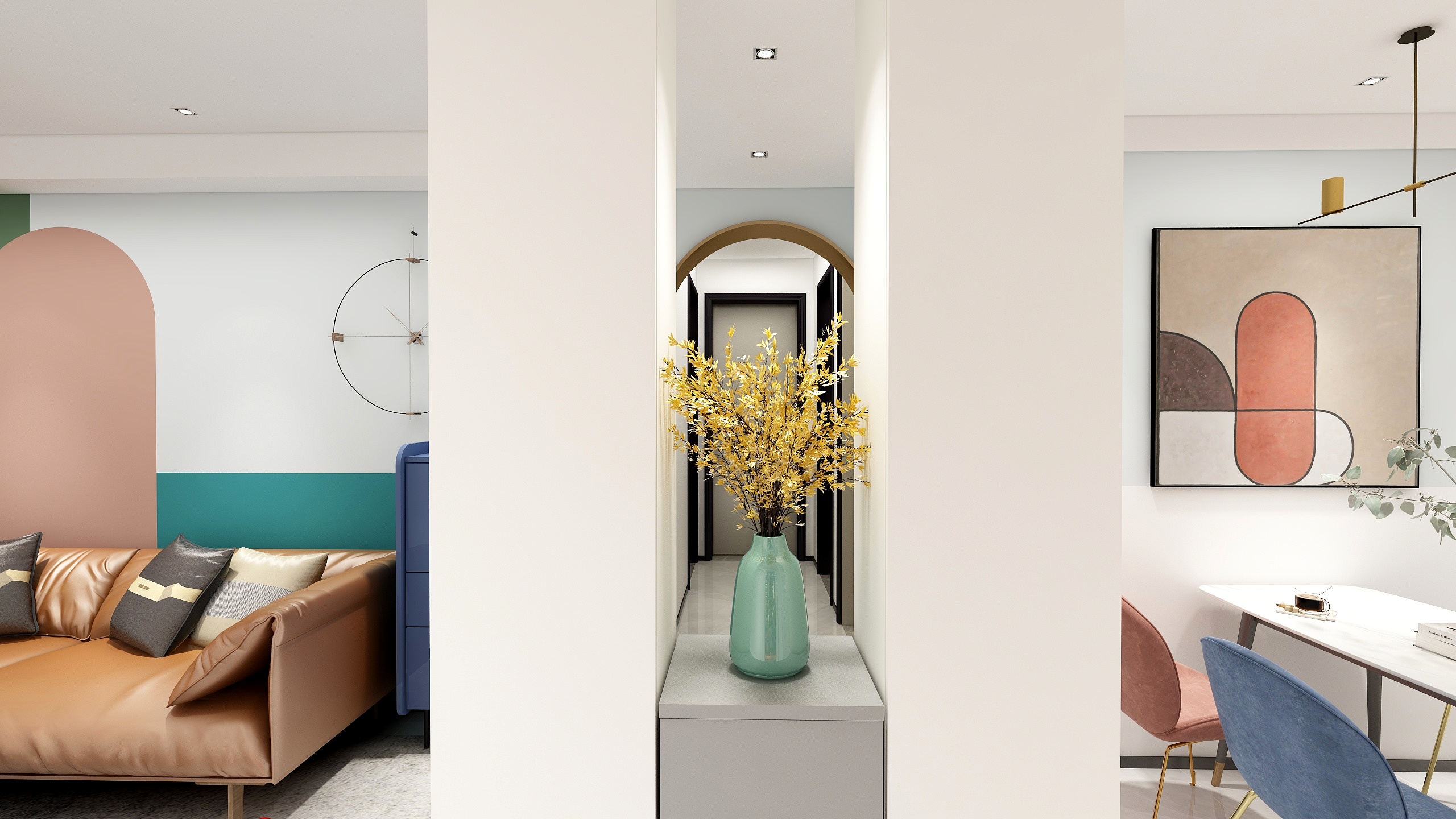 Design苏-绿地新里城105—孟菲斯-装修设计方案