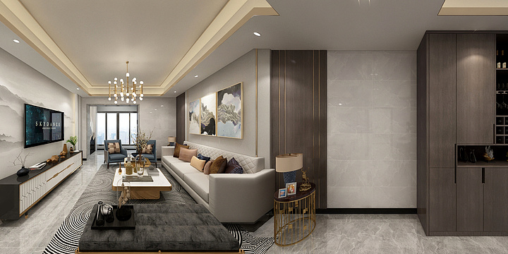 ID宣-新中式｜137㎡四居-装修设计方案