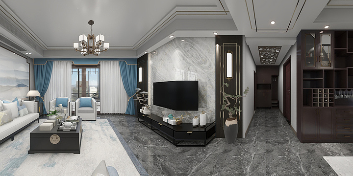 沐森设计出品-碧桂园新中式-装修设计方案