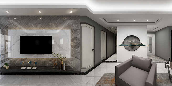 专业室内表现-澄达东景苑徐总雅居-装修设计方案