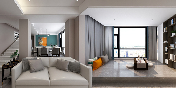 河南旗高装饰-段于奇效果图-装修设计方案