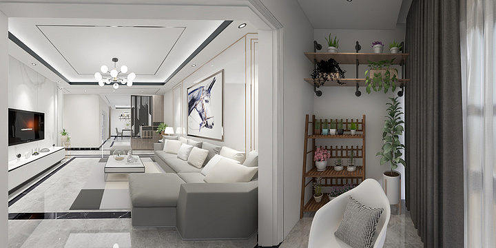 好兆头装饰设计-假日广场123现代-装修设计方案