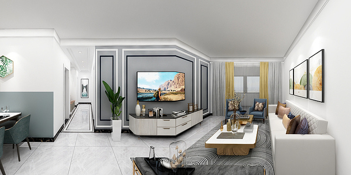 千翼设计灵灵-千翼厚泽：加州6-1--301刘老师-装修设计方案