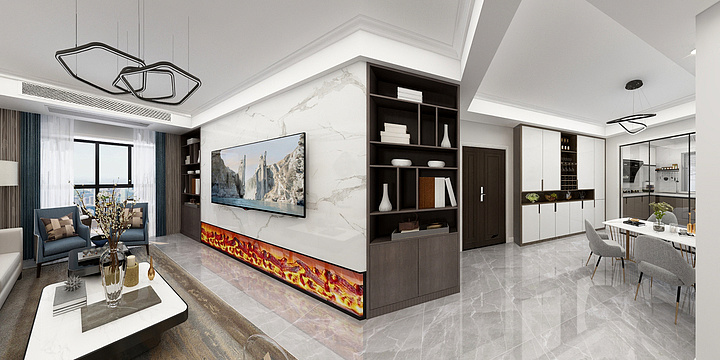 西德设计-丰泰苑效果图-装修设计方案