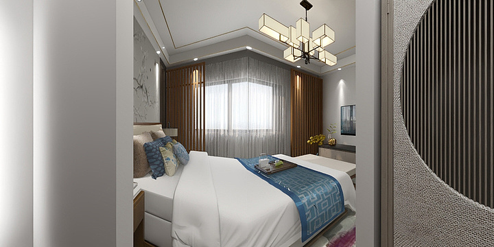 闫曦达-昆仑天禧新中式131平-装修设计方案