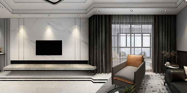 捌玖吥离拾-锦绣城现代风格方案-装修设计方案