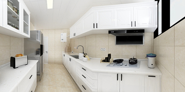 CabinetSpace-阳光山色中厨-装修设计方案