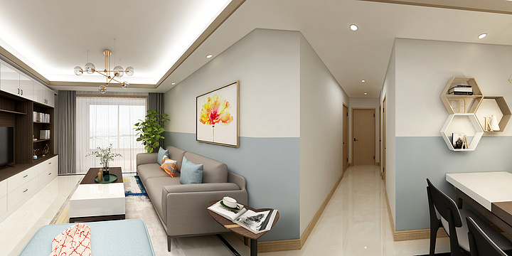 回眸一笑WJPC-北欧公寓-装修设计方案