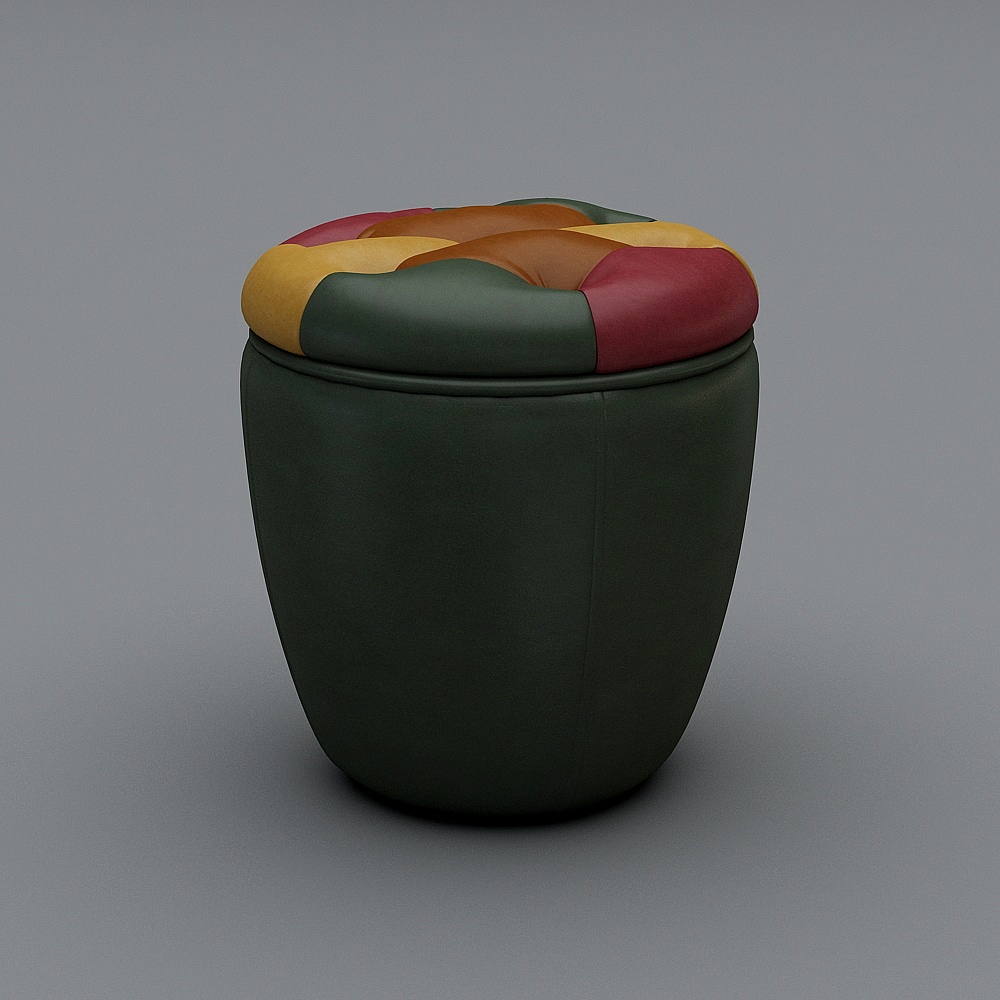 尚美至家-8612休闲凳3D模型