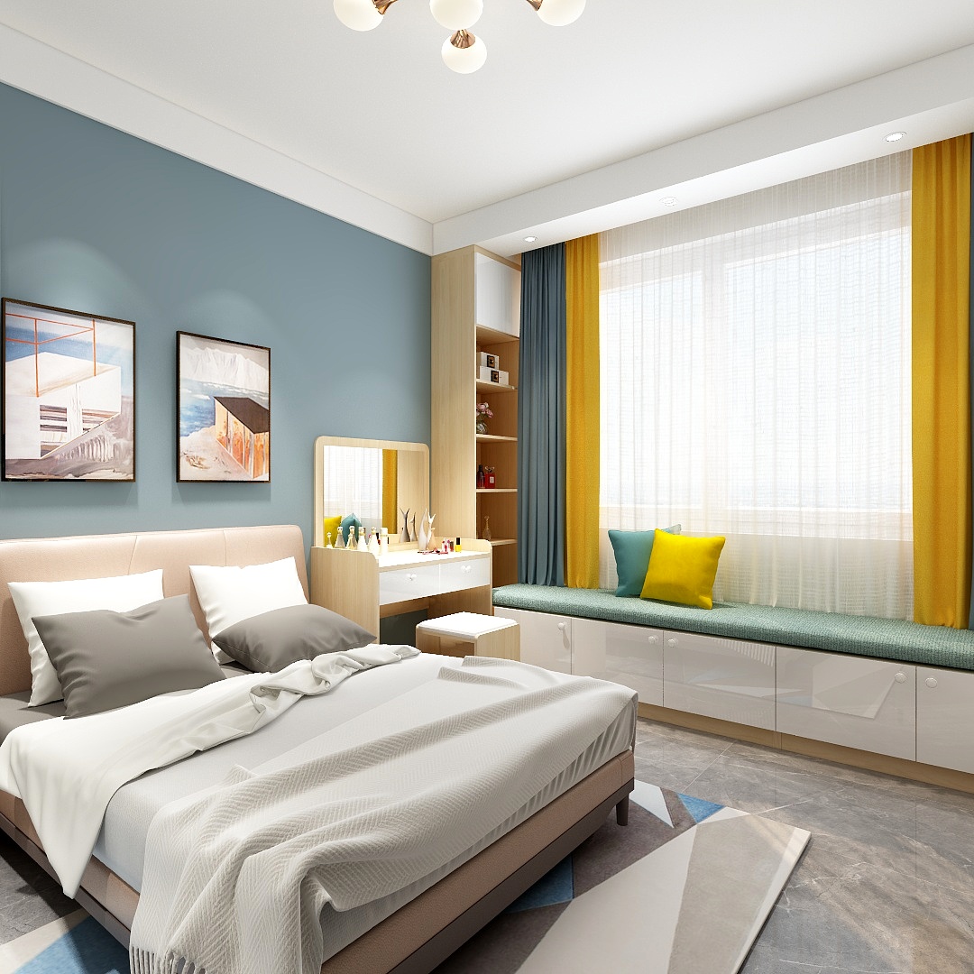 设计师STG-德信海德公园83.00㎡A2’3室2厅1卫1厨-装修设计方案