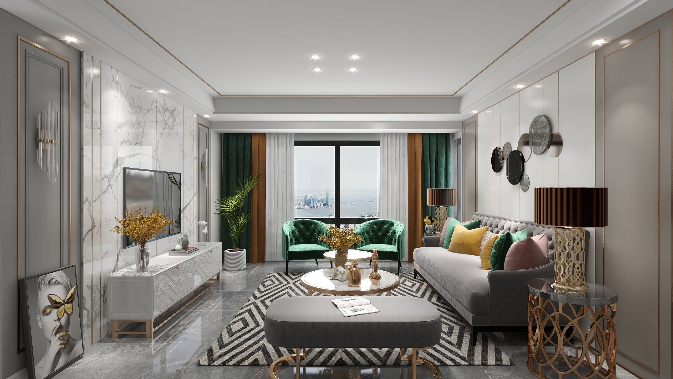 石禾空间设计-荷都庄园孙总-装修设计方案