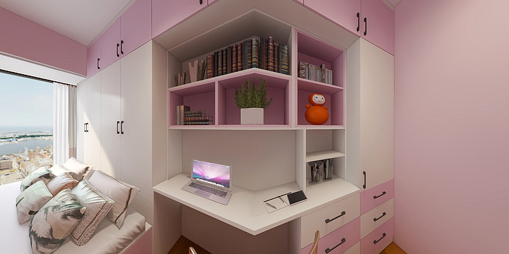 简尚整体家居-滨海新城-颗粒板-装修设计方案