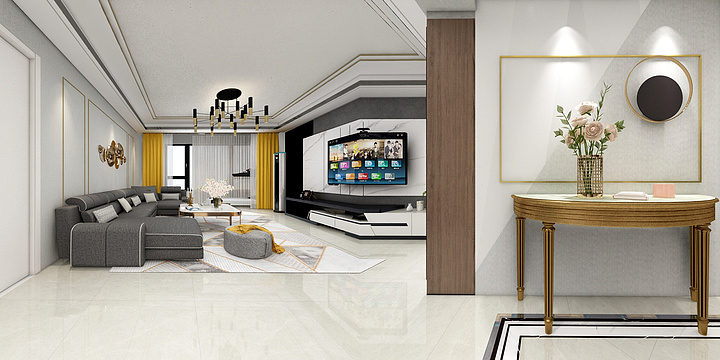 西瓜小蘑菇-未来景城号楼轻奢风格-装修设计方案