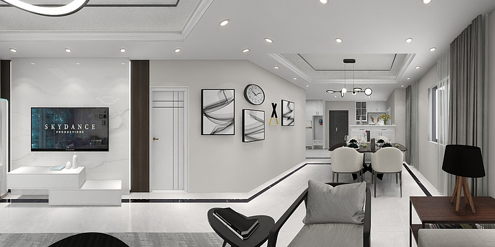 设计师MrLong-中铁现代简约-装修设计方案