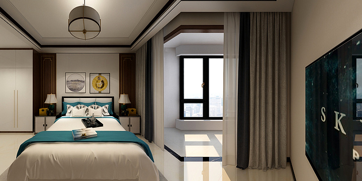 设计李学飞-新中式复式-装修设计方案