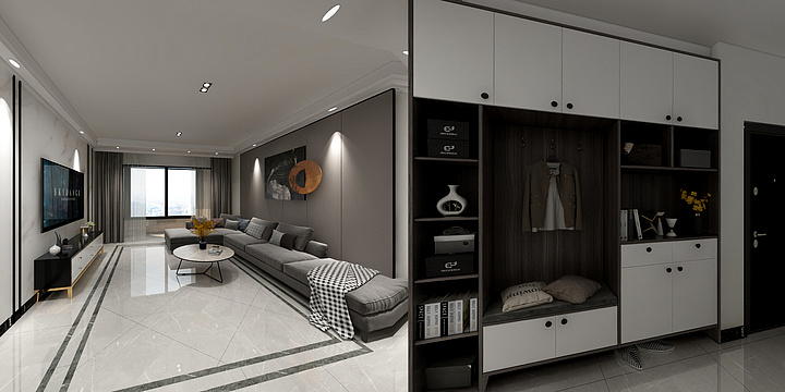 杨金栋-上湖郡11-1-701（90012）现代轻奢-装修设计方案