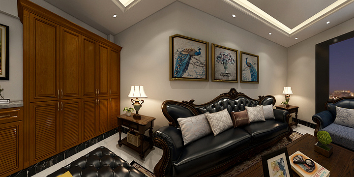 Kevinccc-龙湖177负一层会客厅-装修设计方案