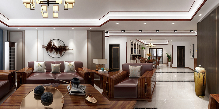 依菲嘉整装定制-金富迪乌金木屋样板间-装修设计方案