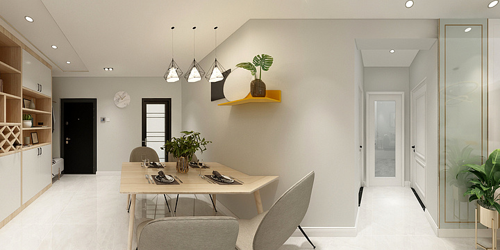 石家庄设计师程-天海容天下时尚现代风-装修设计方案