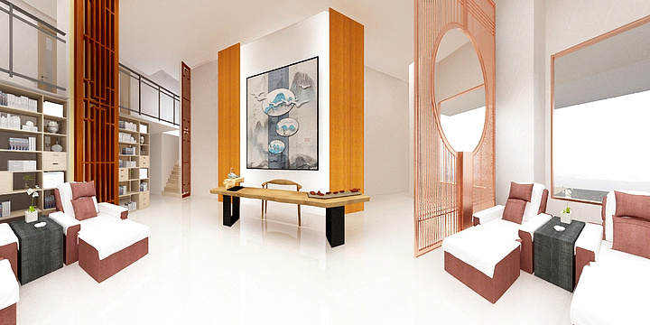 皇巢建筑装饰-足疗店.dxf11-装修设计方案