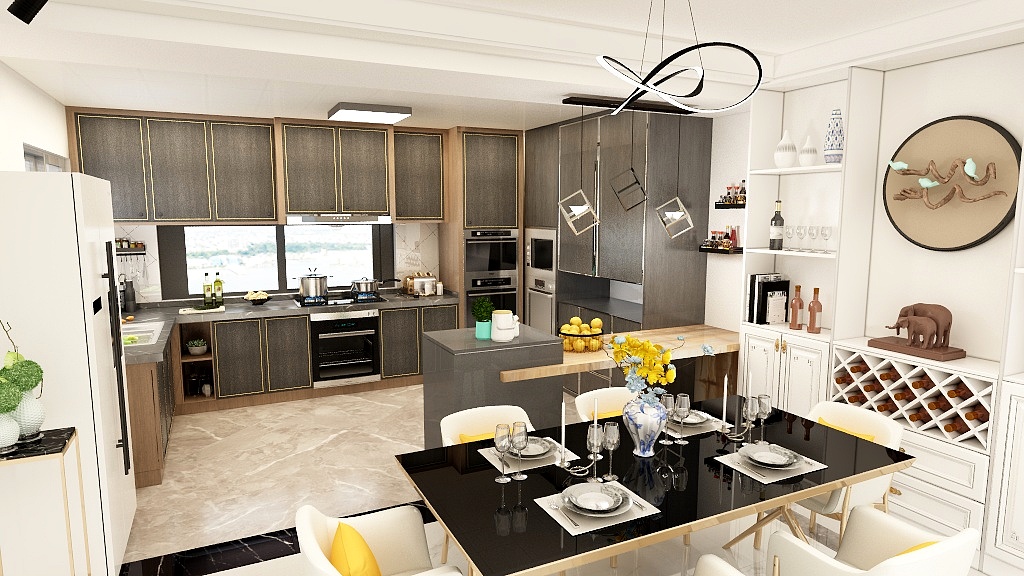 陈佳民-150平米现代轻奢风-装修设计方案