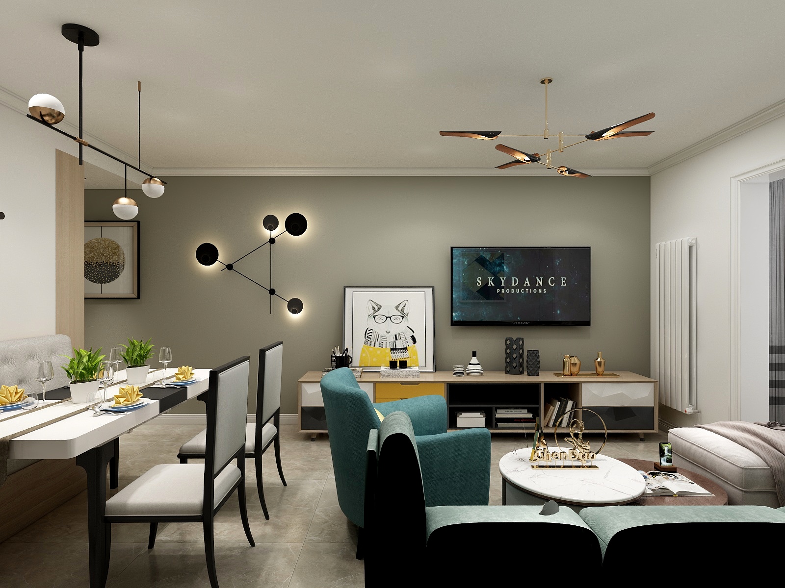 一黎明之光一-绮霞苑2号楼1301-装修设计方案