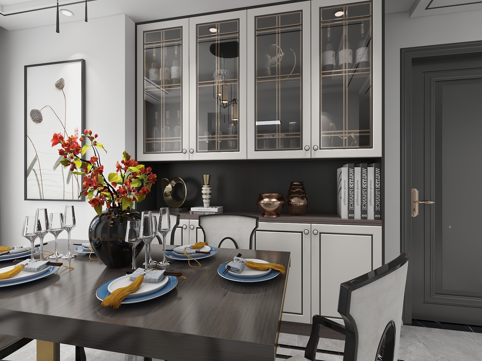 牛胜栋-140平混搭三居室银川-装修设计方案