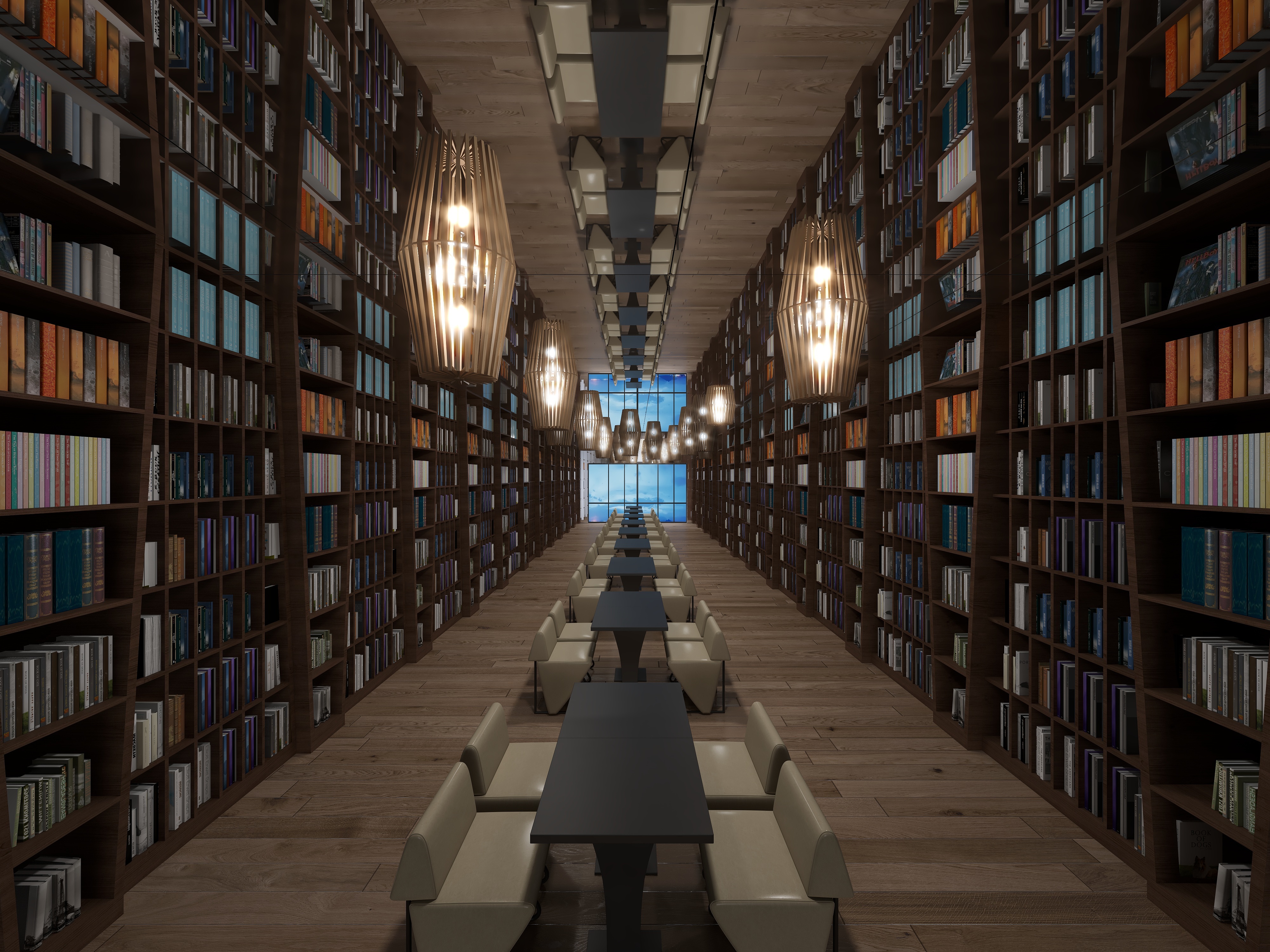 酷家乐大师案例-李想-《钟书阁》-效果图-装修设计方案