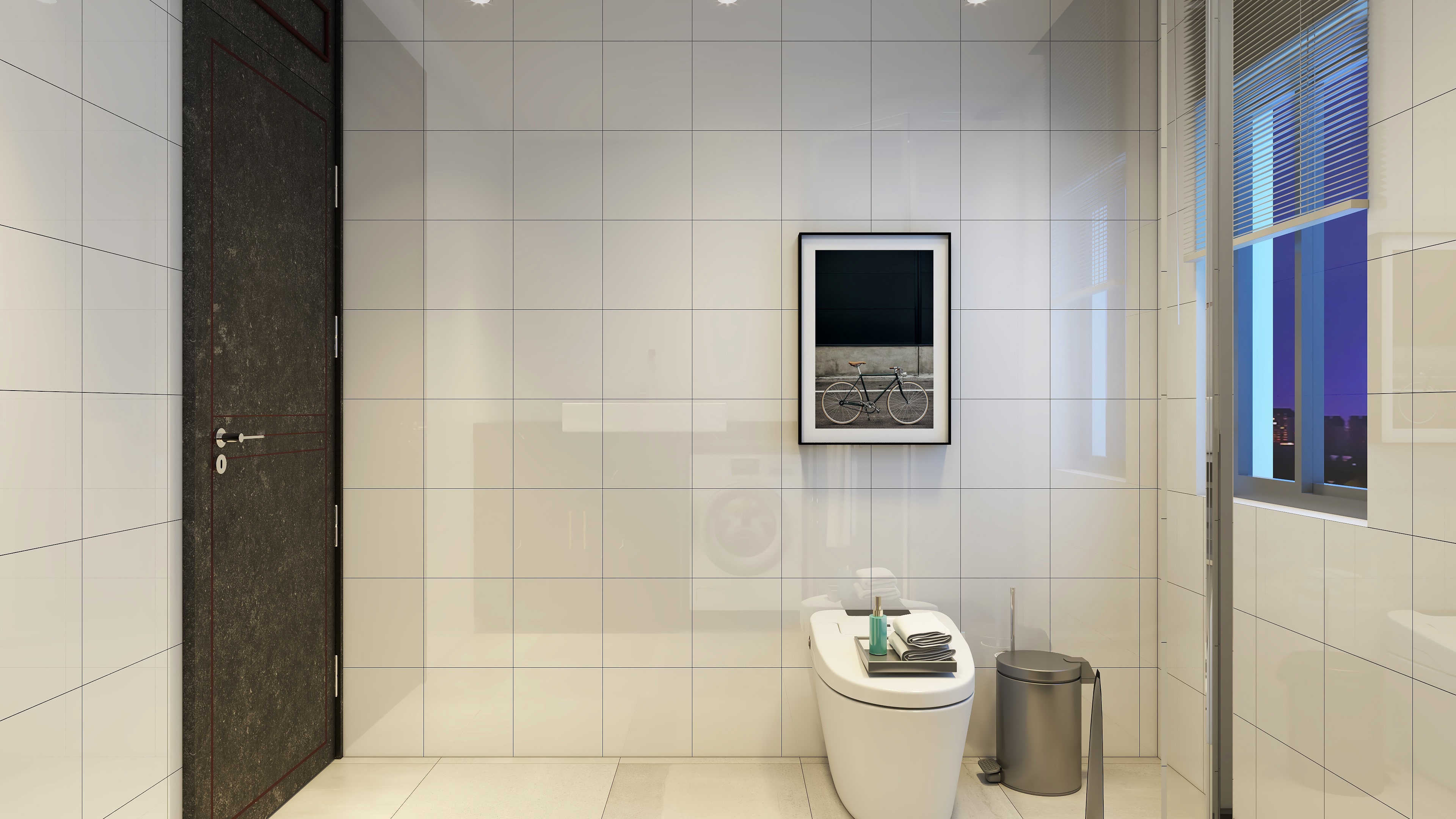 至简名设一张齐周-121平工业风三居室装修效果图