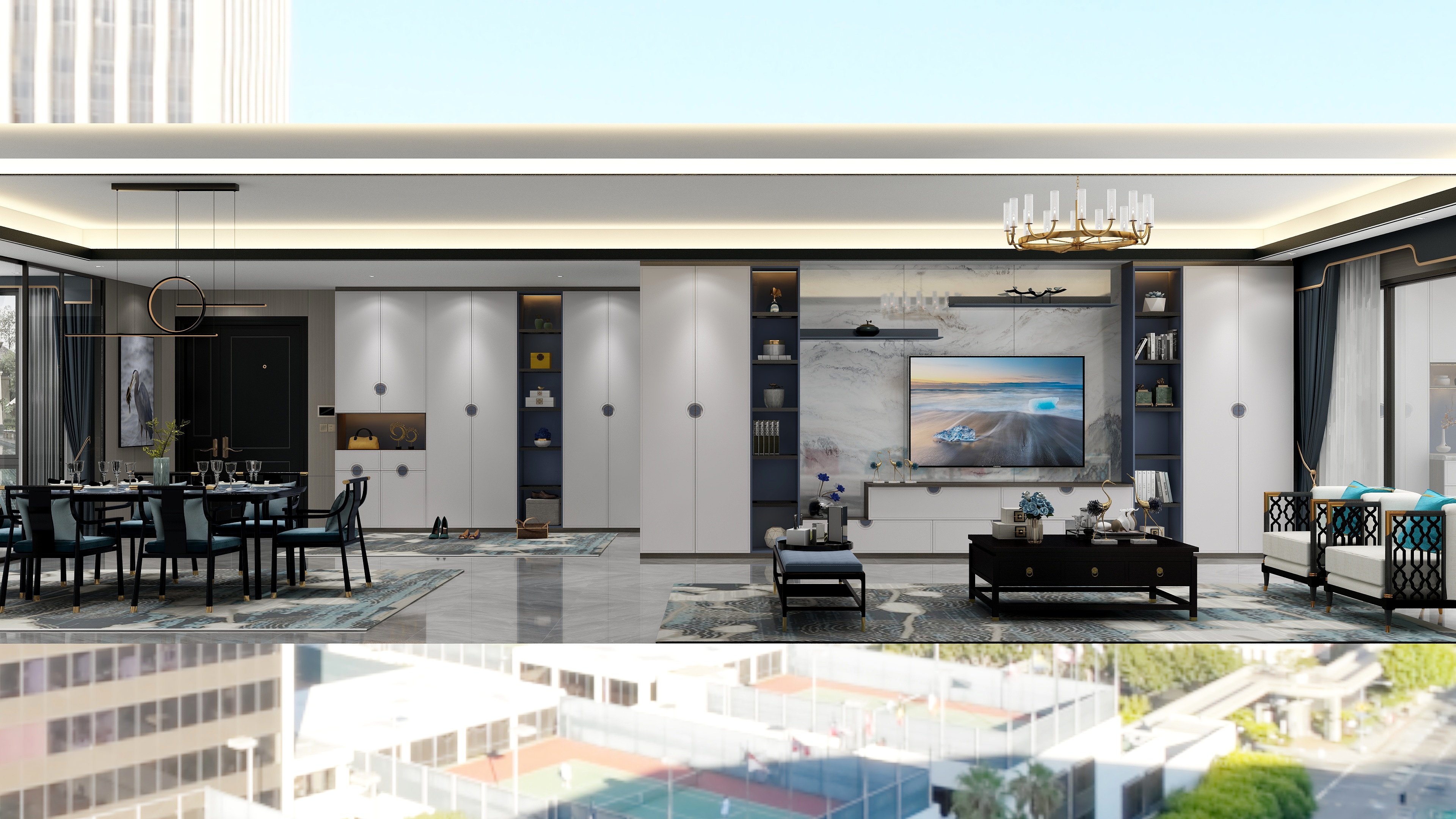 布凡设计的智慧门店系统-清音初墨-装修设计方案