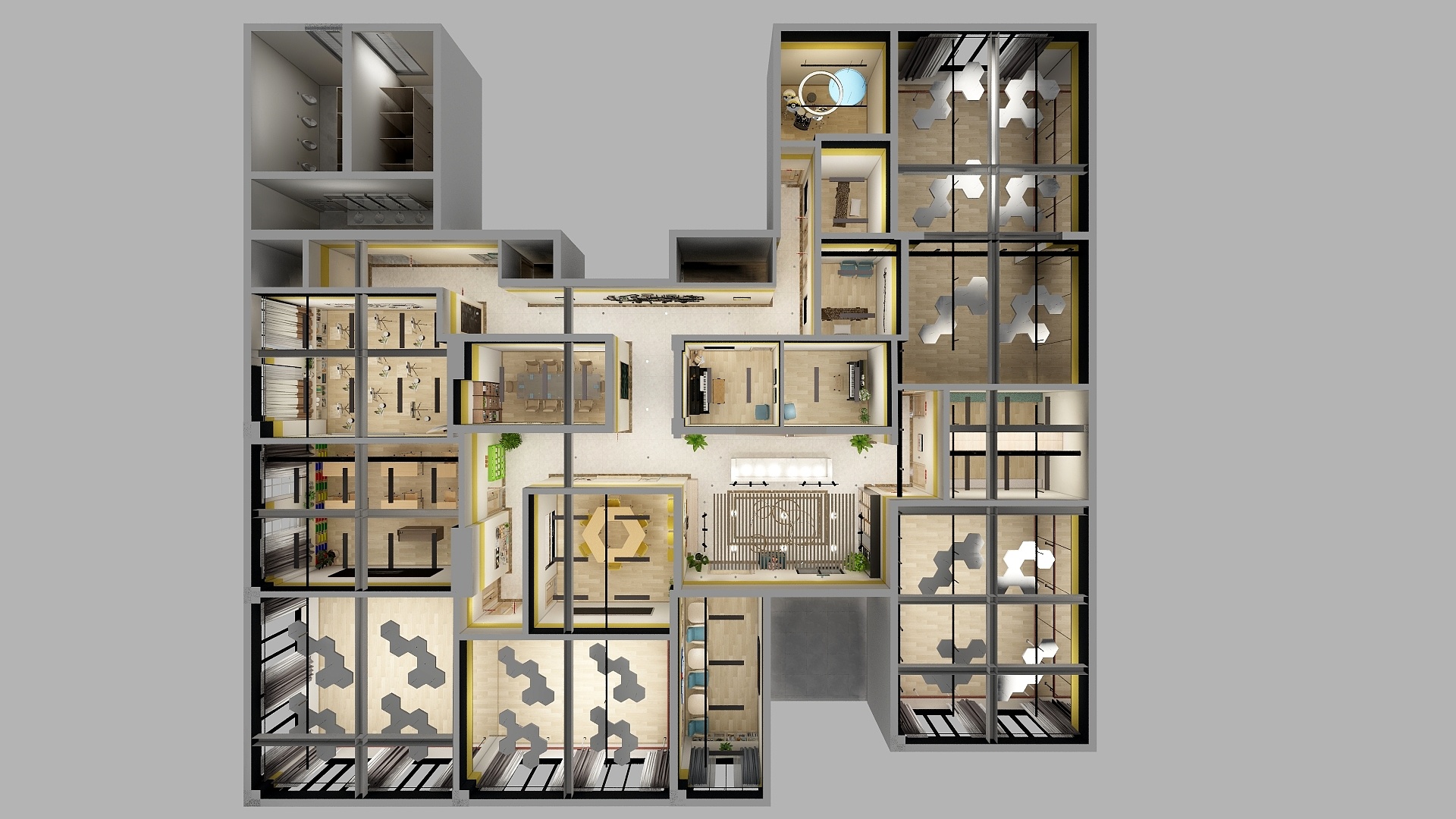 壹本創意設计装飾-M梦想家艺术培训学校-装修设计方案