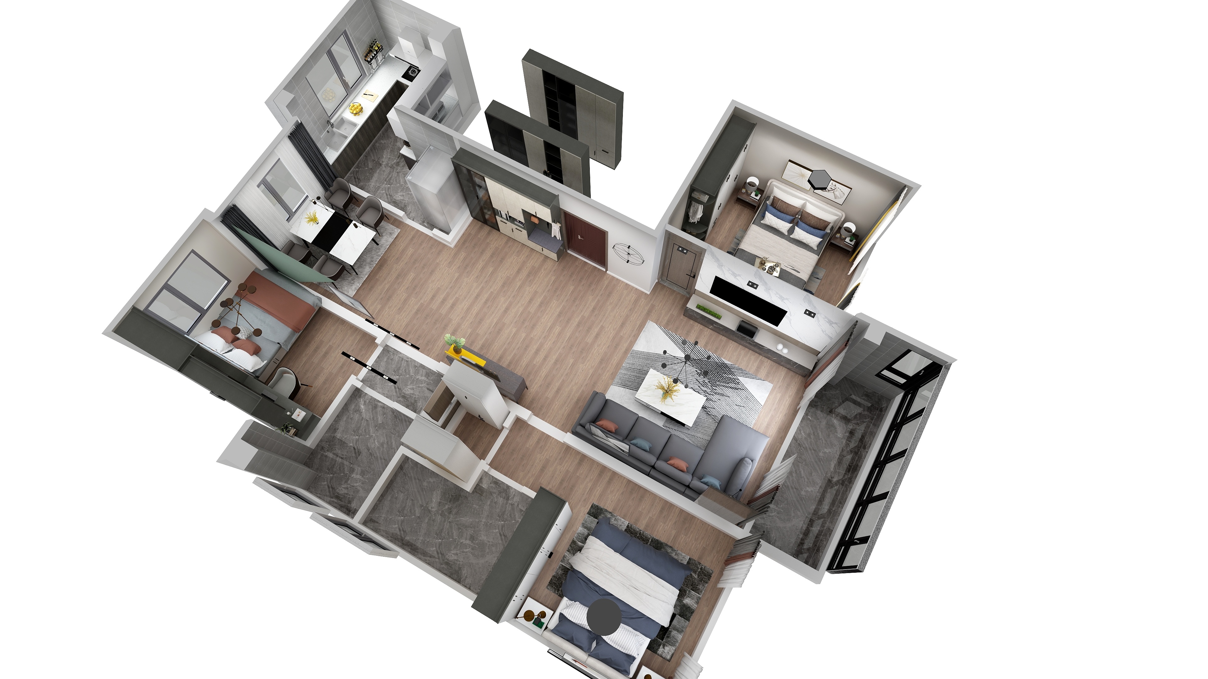 paterson茂军-君临城市花园4号楼302-装修设计方案