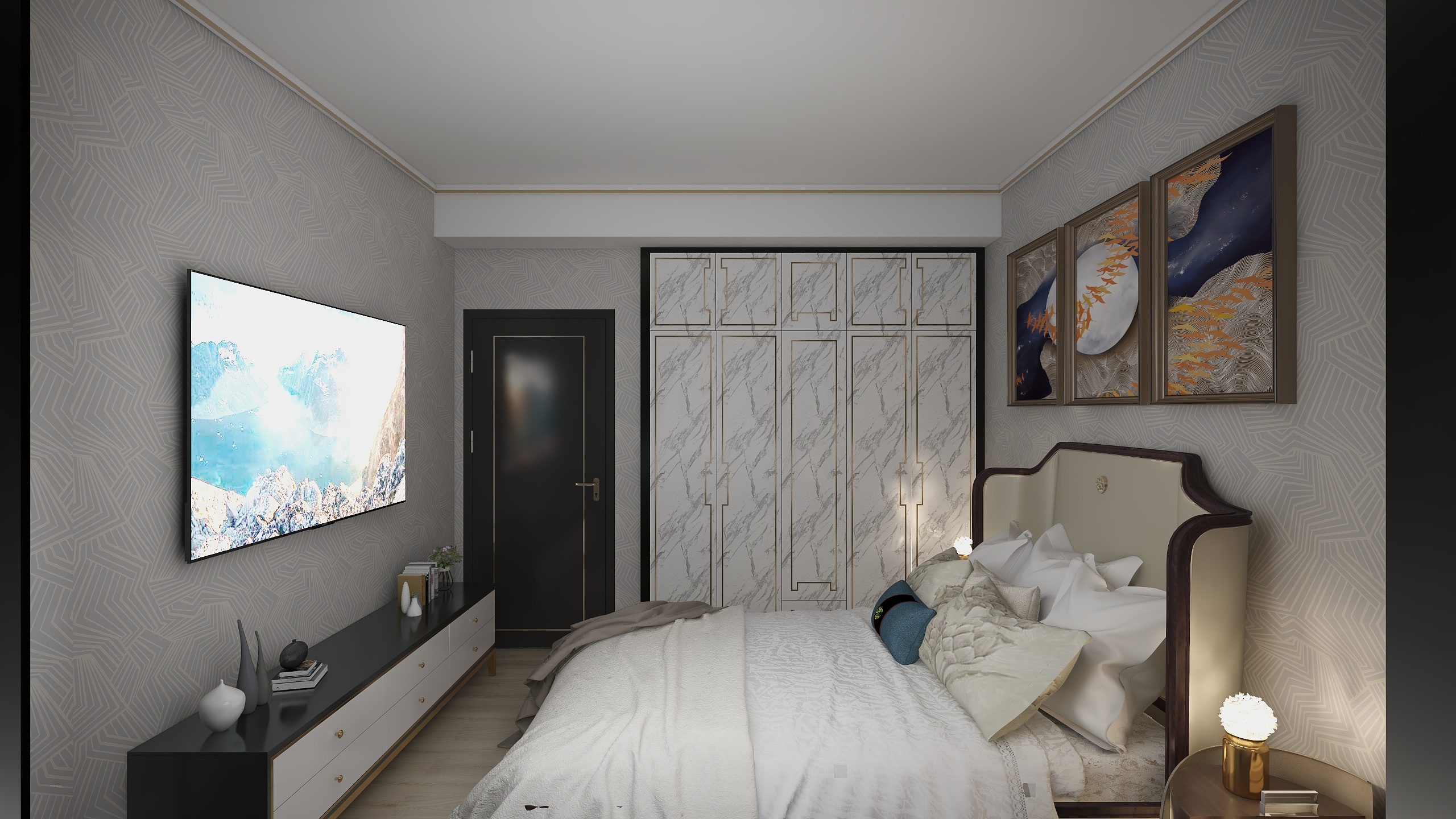 134****1637Ddyo-瑞和园89.50㎡B户型3室2厅1卫-装修设计方案