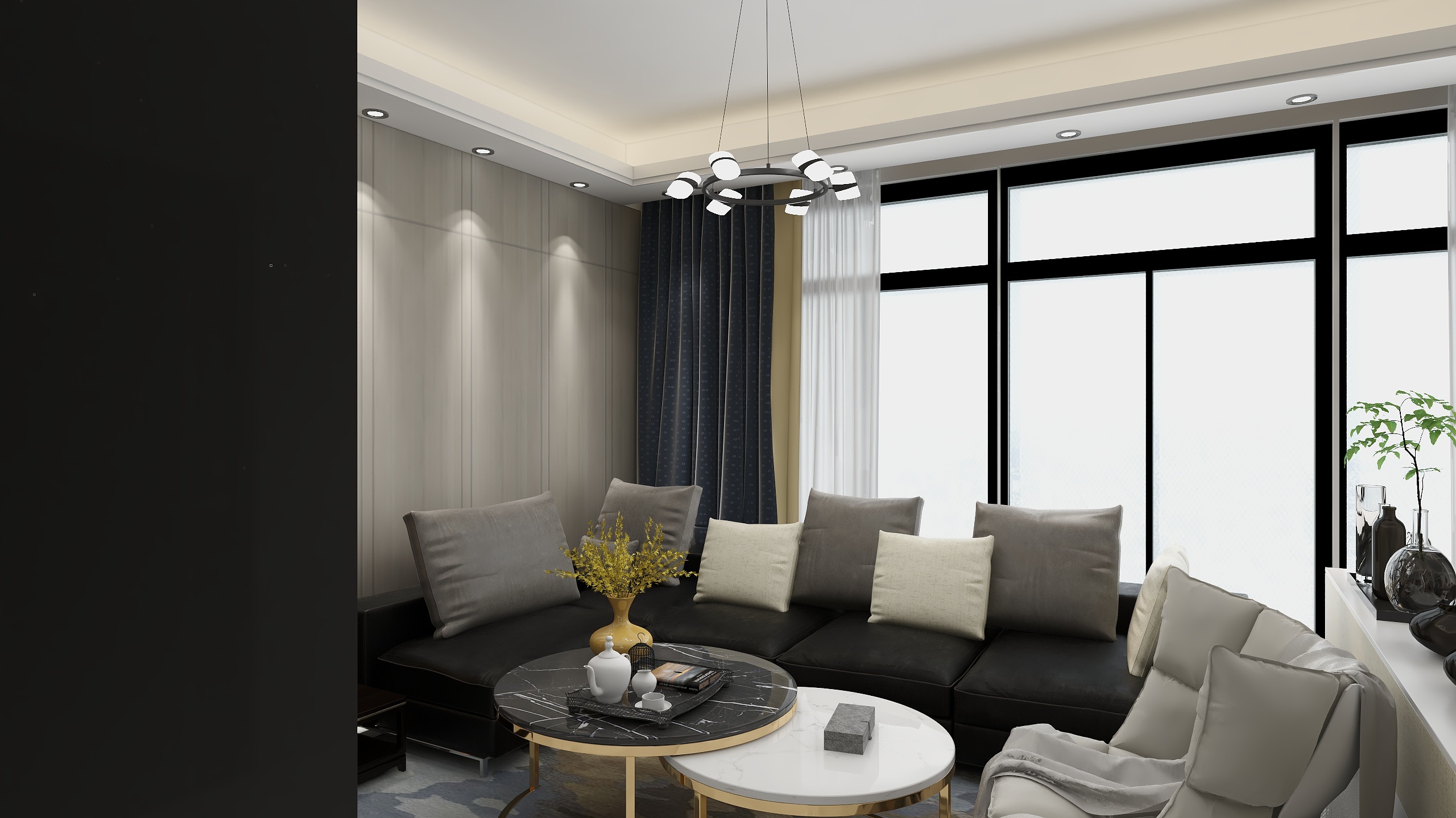 陈功哥-瑞和园89.50㎡B户型3室2厅1卫-装修设计方案