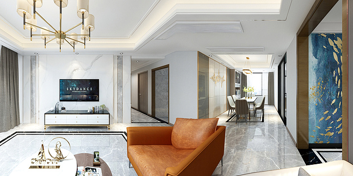 姚设计淼淼15971070969-骧龙国际133平米-装修设计方案