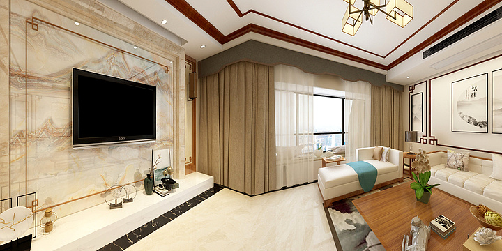 周梁-新中式-装修设计方案