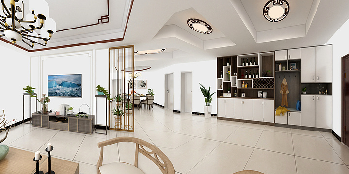 与杉设计工作室-曹九巷效果图-装修设计方案