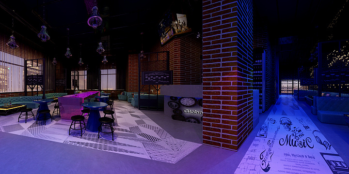 多多设计管理-橘子郡酒吧-装修设计方案