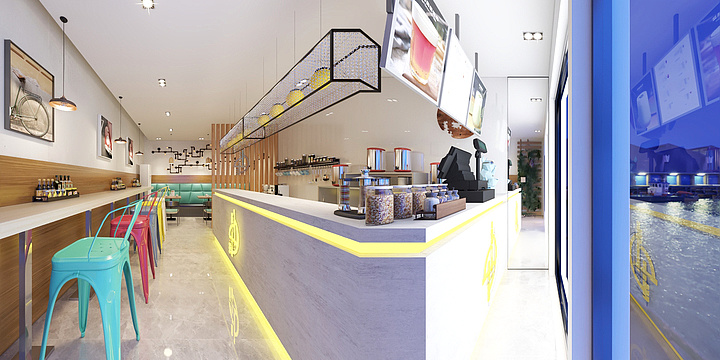 IvenKwan-东方广场小吃店-装修设计方案