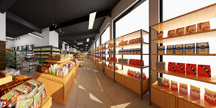 尘京设计事务所-生鲜超市-装修设计方案