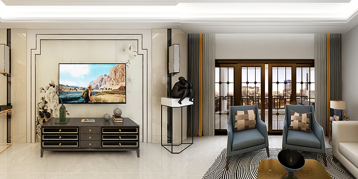 王泓钢-世荣作品一号122平方精装-装修设计方案