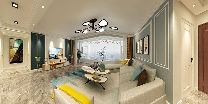 五彩斑斓的黑BaDG-海棠铭居双卫1-装修设计方案